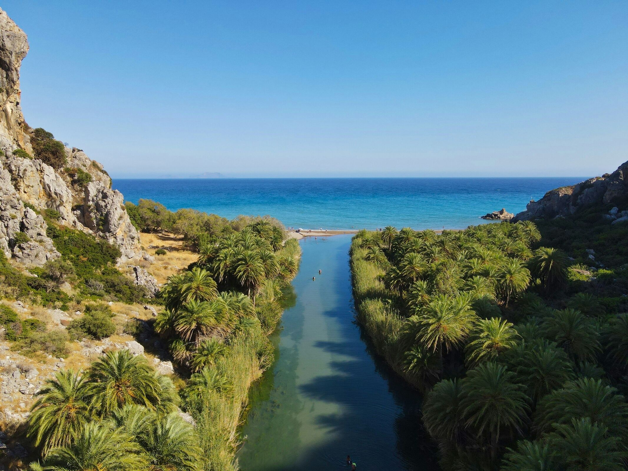 Escursione in barca a Preveli Palm Beach-2
